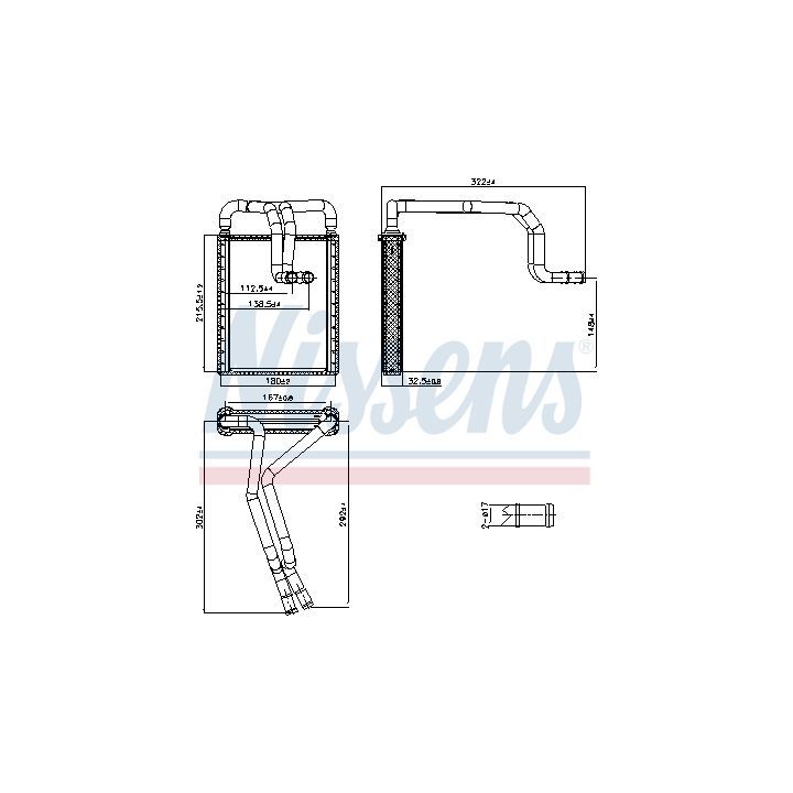 šilumokaitis, salono šildymas NISSENS 707326