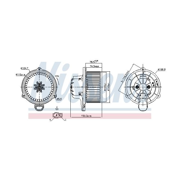 Vidaus pūtiklis NISSENS 87510