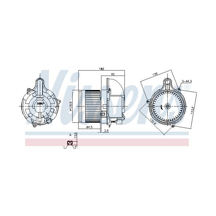 Vidaus pūtiklis NISSENS 87523