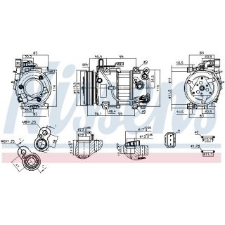 Kompresorius, oro kondicionierius NISSENS 891097