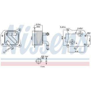 Alyvos aušintuvas, variklio alyva NISSENS 91519