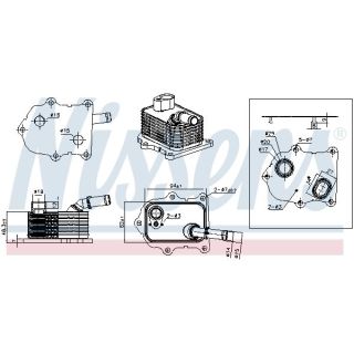 Alyvos aušintuvas, variklio alyva NISSENS 91586