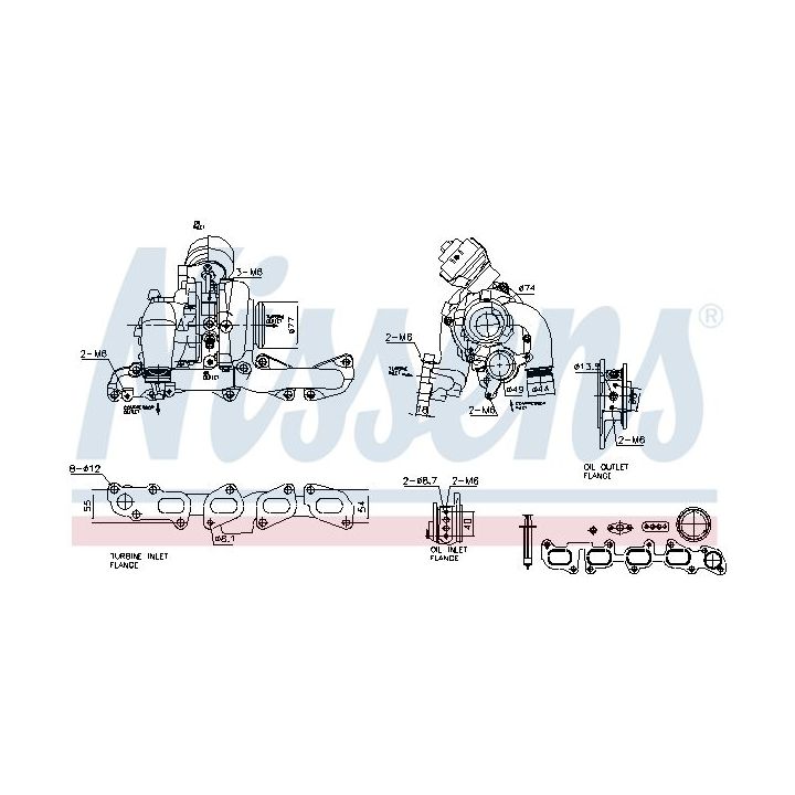 Kompresorius, įkrovimo sistema NISSENS 93510