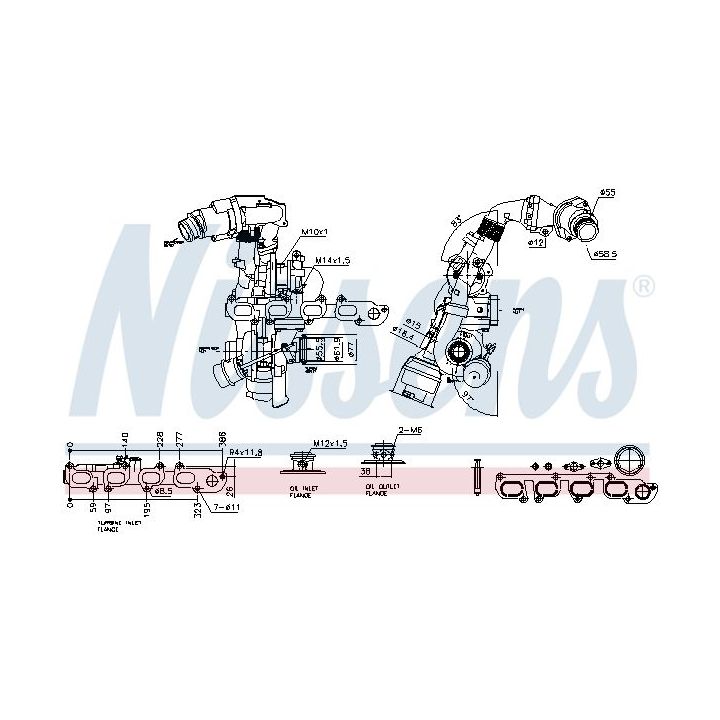 Kompresorius, įkrovimo sistema NISSENS 93516