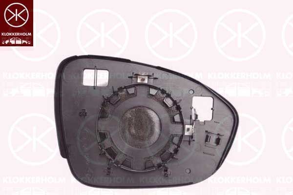 Veidrodėlio stiklas, išorinis veidrodėlis KLOKKERHOLM 13061061