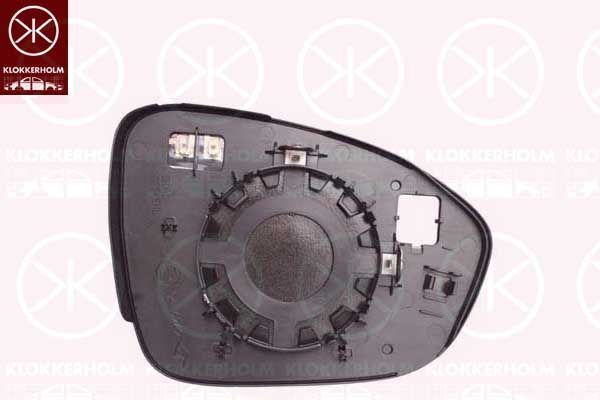 Veidrodėlio stiklas, išorinis veidrodėlis KLOKKERHOLM 13061063