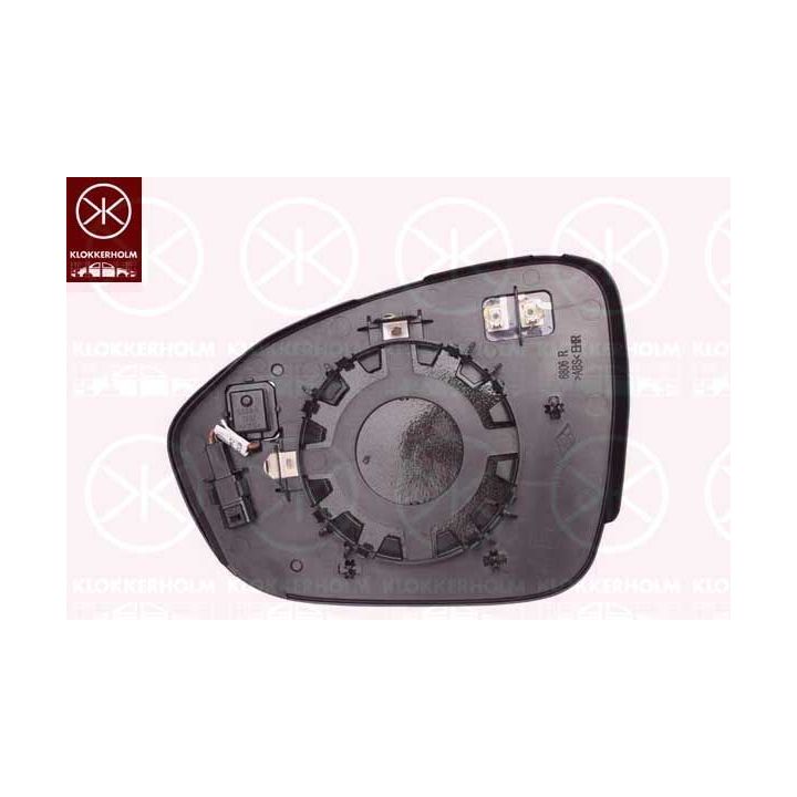 Veidrodėlio stiklas, išorinis veidrodėlis KLOKKERHOLM 13061066