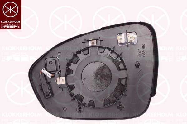 Veidrodėlio stiklas, išorinis veidrodėlis KLOKKERHOLM 13061066