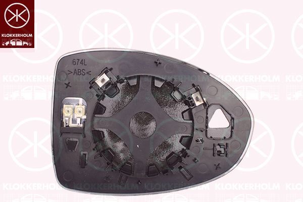 Veidrodėlio stiklas, išorinis veidrodėlis KLOKKERHOLM 20101061