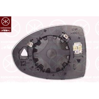 Veidrodėlio stiklas, išorinis veidrodėlis KLOKKERHOLM 20101062