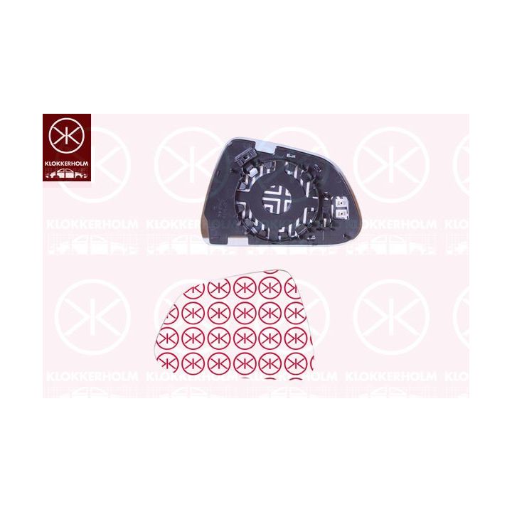 Veidrodėlio stiklas, išorinis veidrodėlis KLOKKERHOLM 78021062