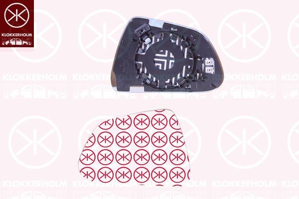 Veidrodėlio stiklas, išorinis veidrodėlis KLOKKERHOLM 78021062