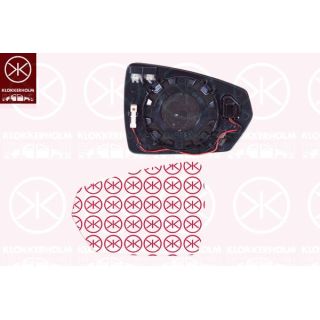 Veidrodėlio stiklas, išorinis veidrodėlis KLOKKERHOLM 95251066