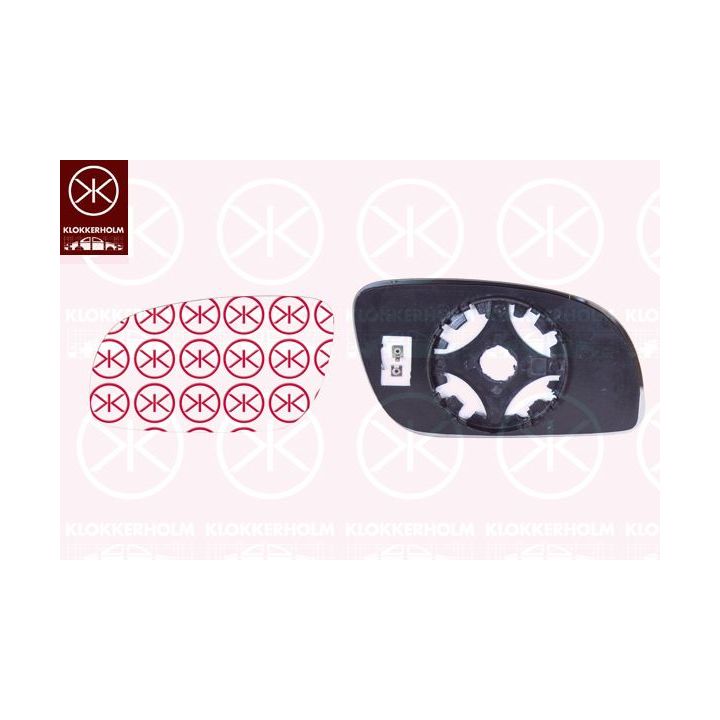Veidrodėlio stiklas, išorinis veidrodėlis KLOKKERHOLM 95451061
