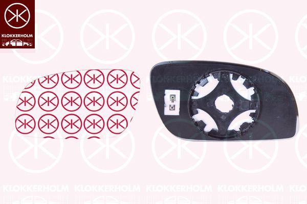 Veidrodėlio stiklas, išorinis veidrodėlis KLOKKERHOLM 95451061