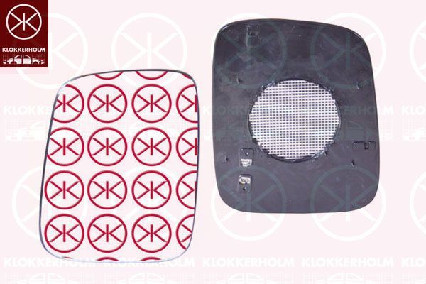 Veidrodėlio stiklas, išorinis veidrodėlis KLOKKERHOLM 95581067