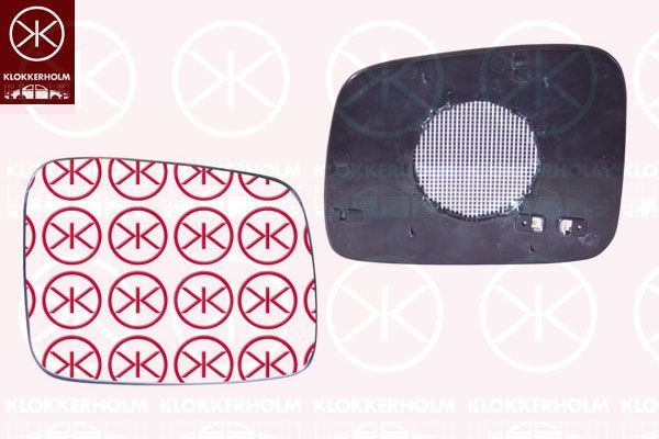 Veidrodėlio stiklas, išorinis veidrodėlis KLOKKERHOLM 95581068