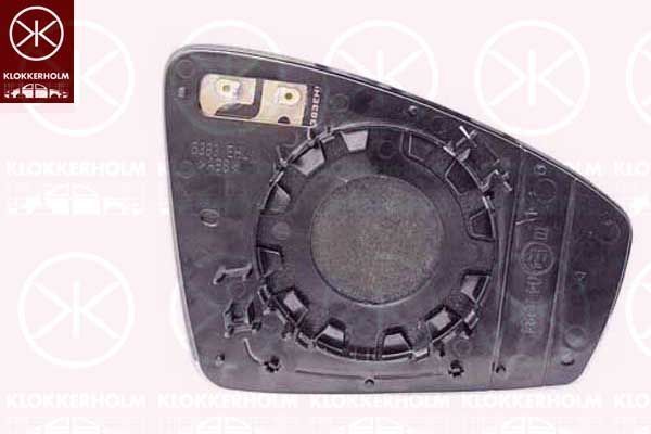 Veidrodėlio stiklas, išorinis veidrodėlis KLOKKERHOLM 95631062