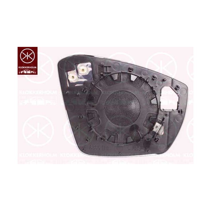 Veidrodėlio stiklas, išorinis veidrodėlis KLOKKERHOLM 95661061