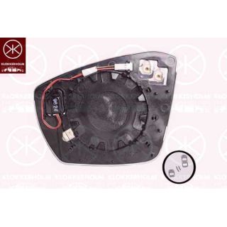 Veidrodėlio stiklas, išorinis veidrodėlis KLOKKERHOLM 95661064