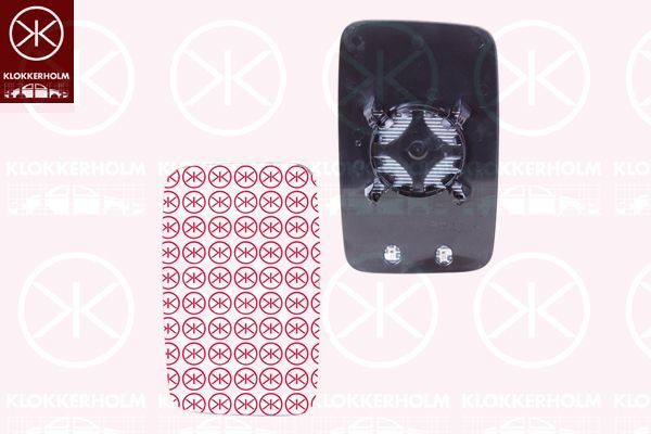 Veidrodėlio stiklas, išorinis veidrodėlis KLOKKERHOLM 95681060