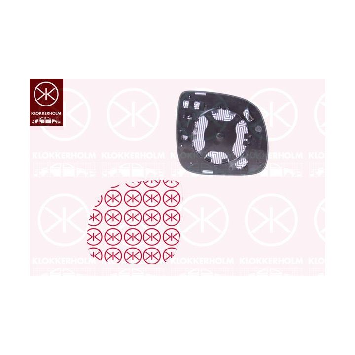 Veidrodėlio stiklas, išorinis veidrodėlis KLOKKERHOLM 95851061