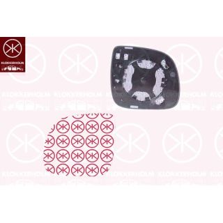 Veidrodėlio stiklas, išorinis veidrodėlis KLOKKERHOLM 95851062