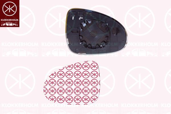 Veidrodėlio stiklas, išorinis veidrodėlis KLOKKERHOLM 95851063
