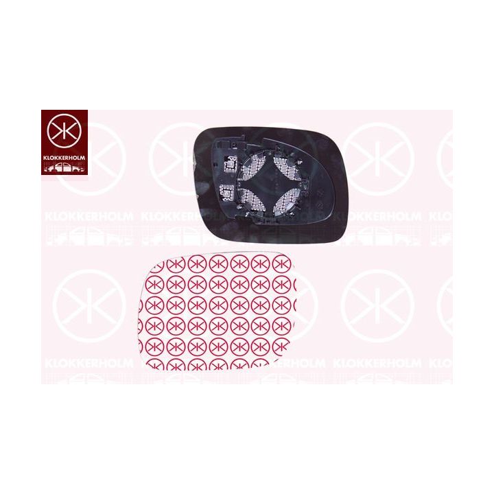 Veidrodėlio stiklas, išorinis veidrodėlis KLOKKERHOLM 95851065