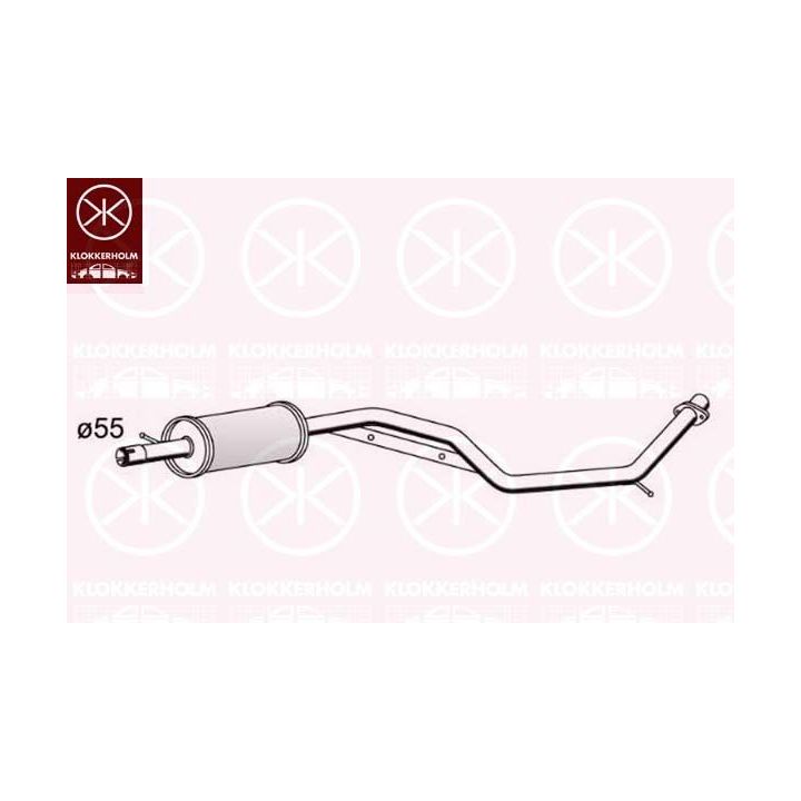 Vidurinis duslintuvas KLOKKERHOLM 34088651