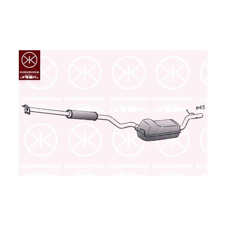 Vidurinis duslintuvas KLOKKERHOLM 34778649