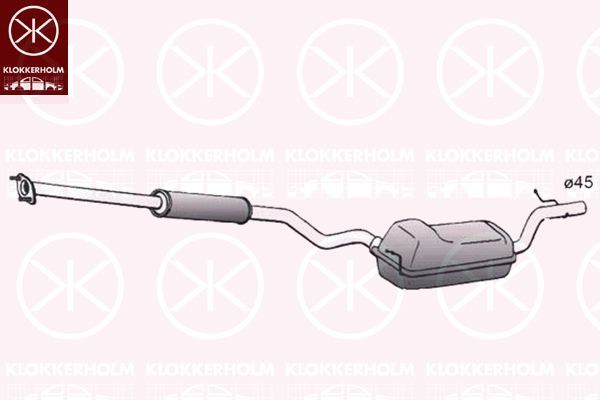 Vidurinis duslintuvas KLOKKERHOLM 34778649