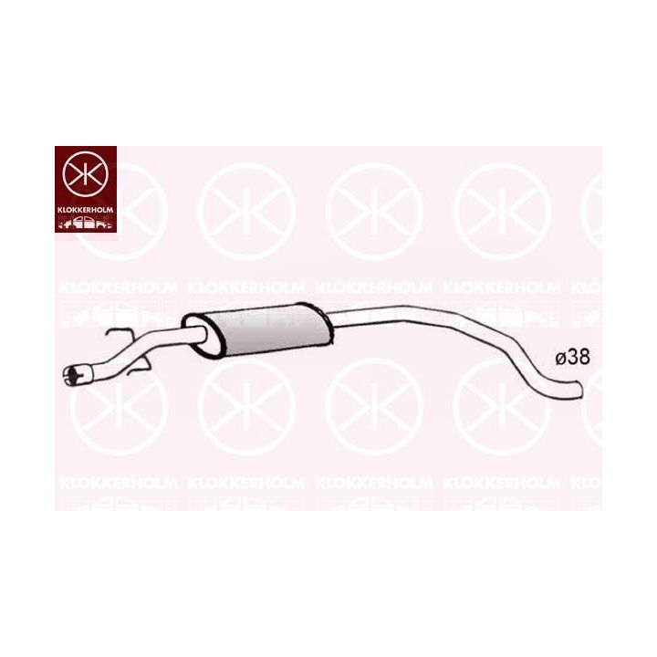 Vidurinis duslintuvas KLOKKERHOLM 50248631