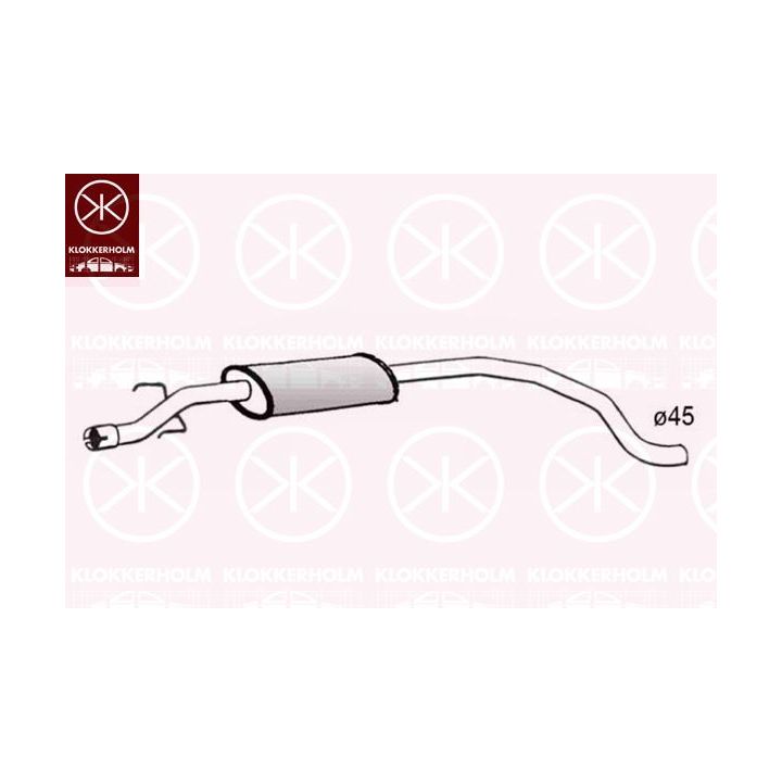 Vidurinis duslintuvas KLOKKERHOLM 50248652