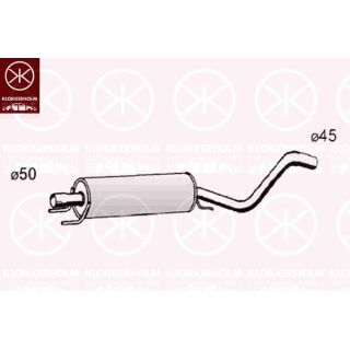 Vidurinis duslintuvas KLOKKERHOLM 50528651