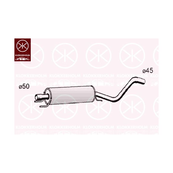 Vidurinis duslintuvas KLOKKERHOLM 50528651