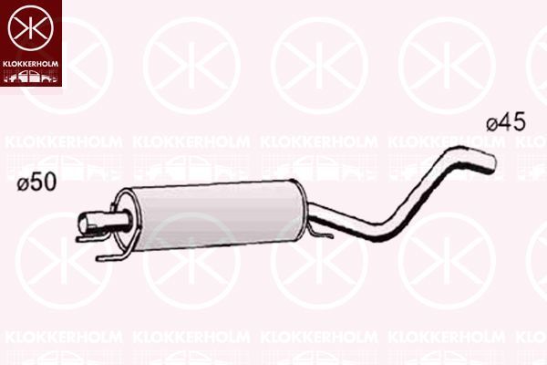 Vidurinis duslintuvas KLOKKERHOLM 50528651