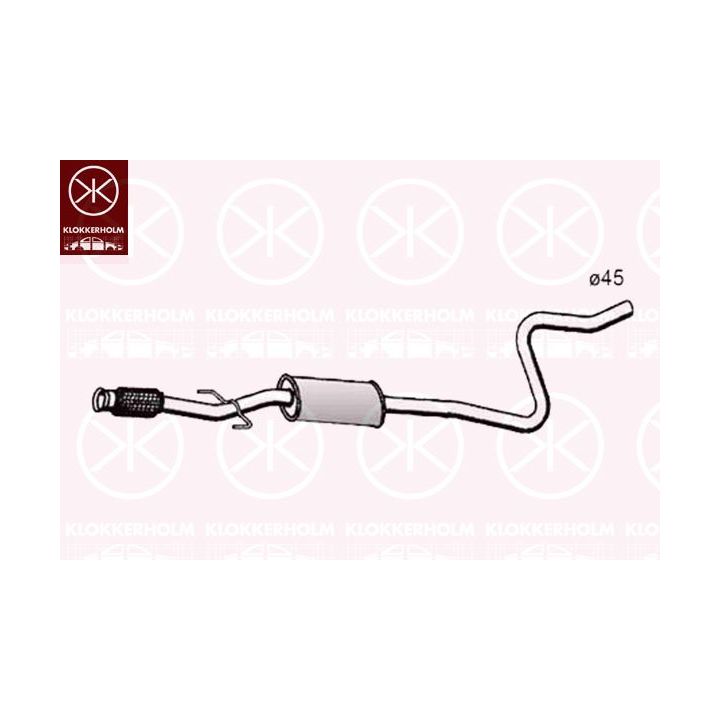 Vidurinis duslintuvas KLOKKERHOLM 55088665