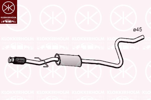 Vidurinis duslintuvas KLOKKERHOLM 55088665