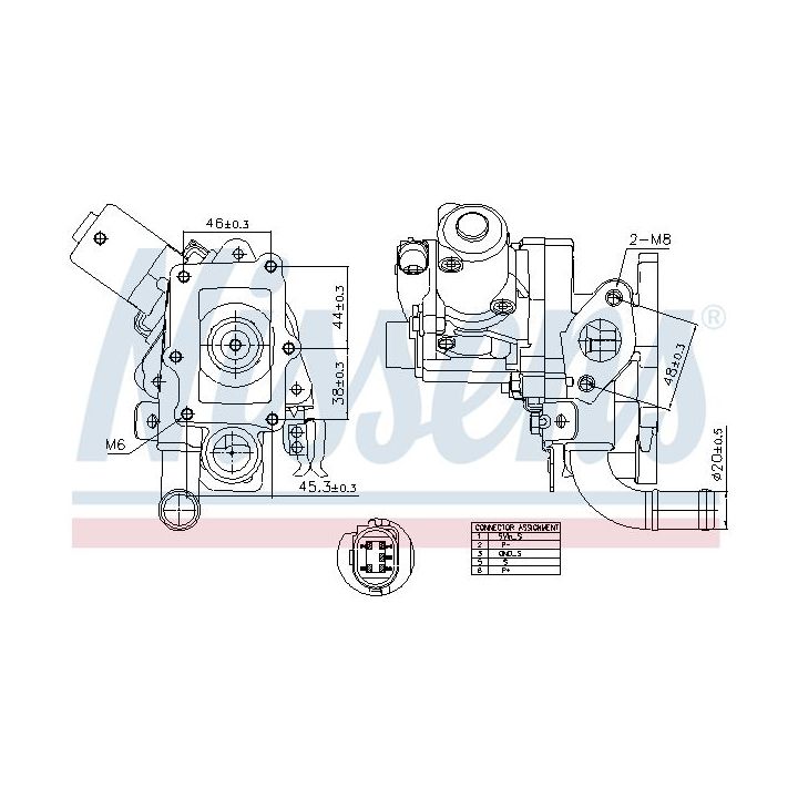 ERG vožtuvas NISSENS 98514