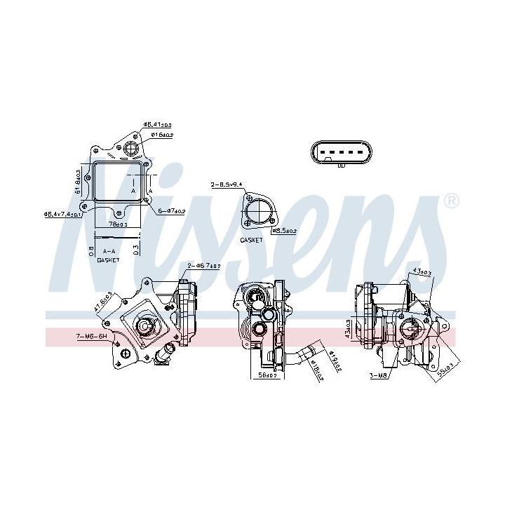 ERG vožtuvas NISSENS 98524