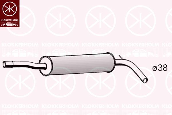 Vidurinis duslintuvas KLOKKERHOLM 75038651