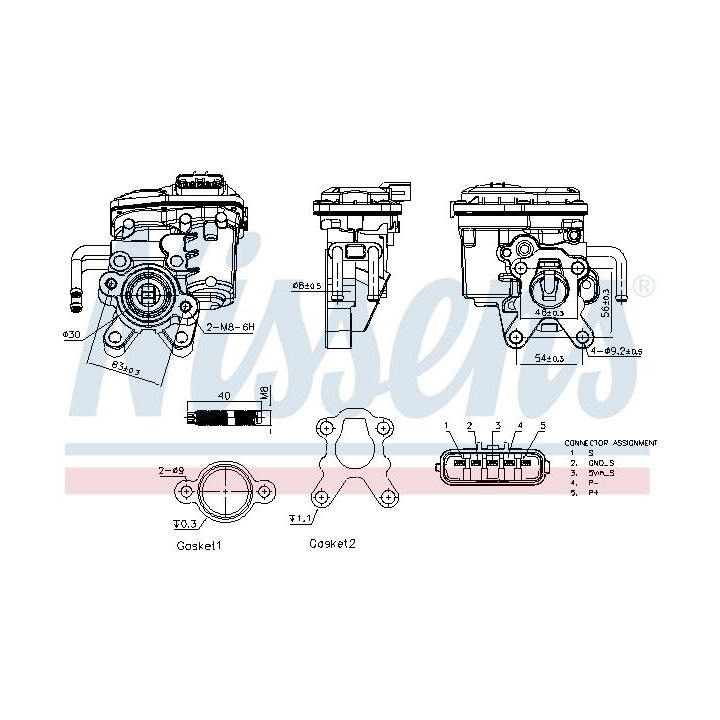 ERG vožtuvas NISSENS 98555