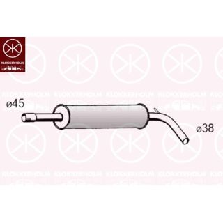 Vidurinis duslintuvas KLOKKERHOLM 75148651