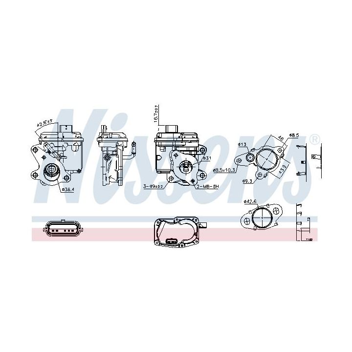 ERG vožtuvas NISSENS 98596