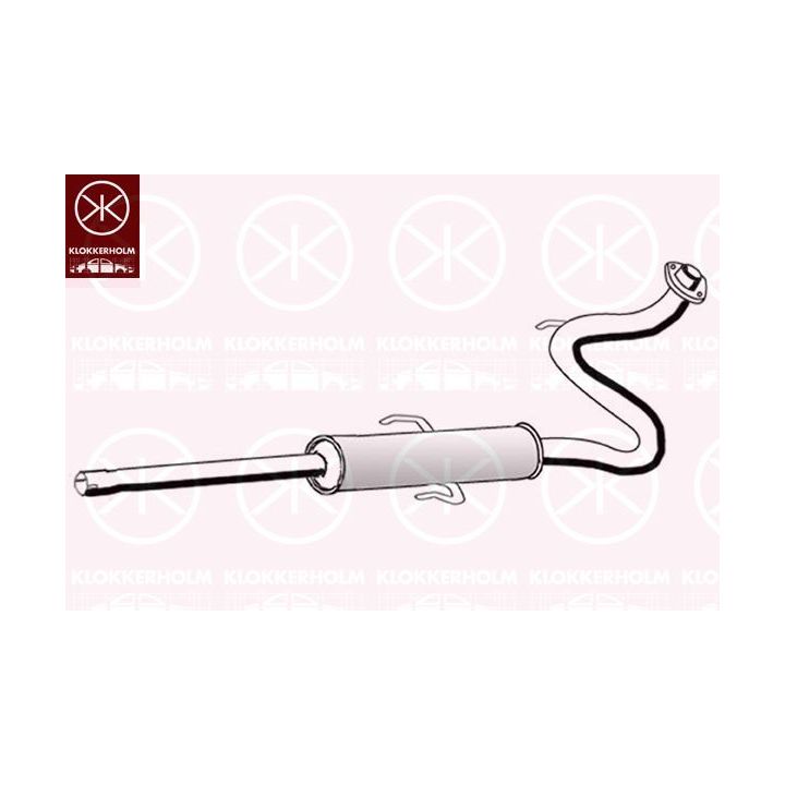 Vidurinis duslintuvas KLOKKERHOLM 81558651