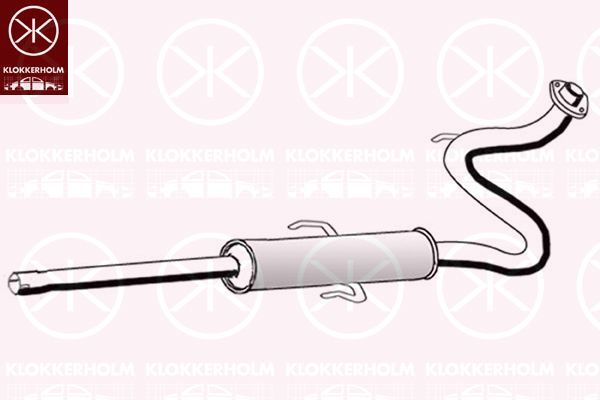 Vidurinis duslintuvas KLOKKERHOLM 81558651