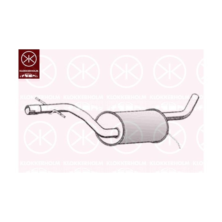 Vidurinis duslintuvas KLOKKERHOLM 95338655