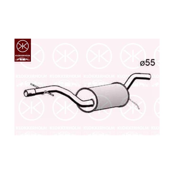 Vidurinis duslintuvas KLOKKERHOLM 95408651