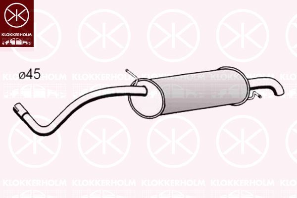 Galinis duslintuvas KLOKKERHOLM 95068682